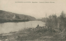 Beaulieu-sur-Dordogne : " La Corrèze illustrée - Beaulieu - Ruines du château d'Estresse".