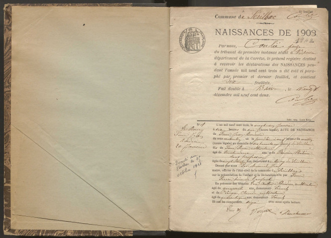 Naissances (1903-1942).