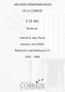 Répertoire alphabétique : A-V