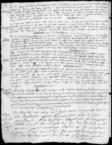 Baptêmes, mariages, sépultures (1753-1792)