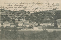 Forgès : "La Corrèze illustrée - 41. Forgès - Vue générale, la gare". Vue de la gare en construction.