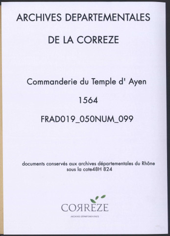 Liève des rentes de Mons.