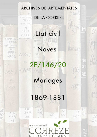 Mariages (1869-1881)