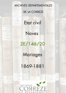 Mariages (1869-1881)