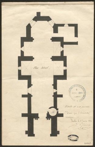 Église. Presbytère. Cimetière ; concessions. Monument aux morts.