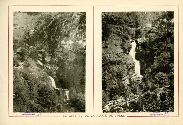 "Le saut vu de la route de Tulle".