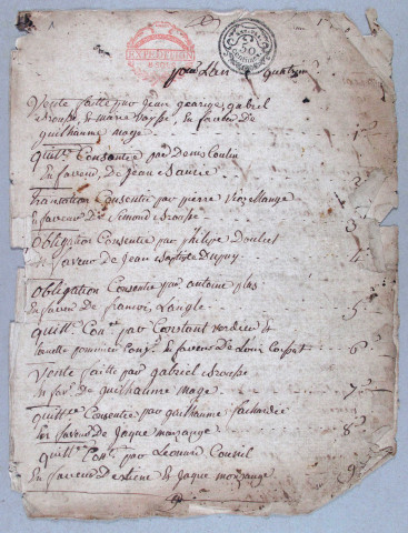 Répertoire chronologique : an IV-31 mars 1811