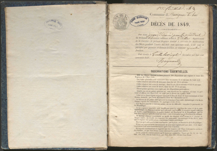 Décès (1849-1868)