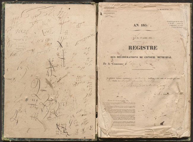 Délibérations du conseil municipal. 08 novembre 1855-15 mai 1870