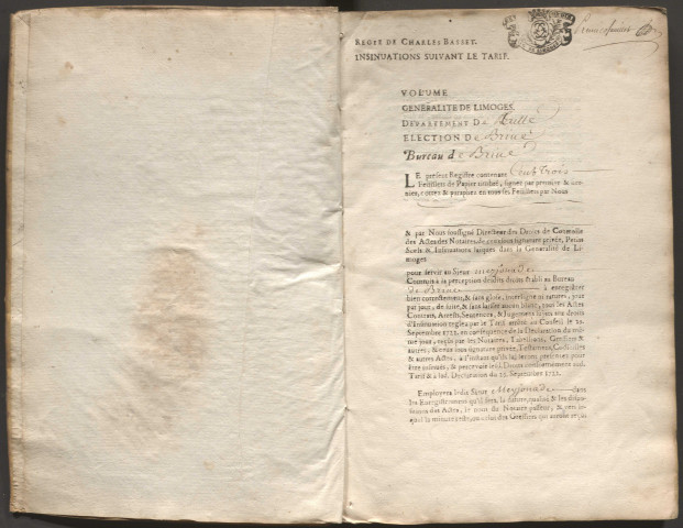 29 octobre 1732-30 septembre 1735