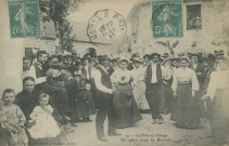Folklore : "19 - La fête au village - En place pour la bourrée".