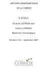 Répertoire chronologique : 1752-28 septembre 1807