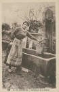 Folklore : "68. En Corrèze - Corrézienne à la fontaine".