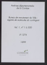 Classe 1899 : matricules 1 à 500.