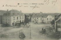 Sornac : "La Corrèze - 2 - Sornac - La place".