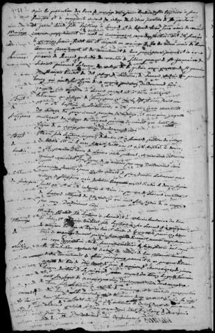 Baptêmes, mariages, sépultures puis naissances, mariages, sépultures (1783-1802)