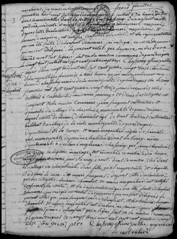 Naissances, mariages, décès (1793-1802)