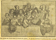 "Les dames de Tulle dans la tribune du palais de justice pendant le procès de Mme Lafarge".