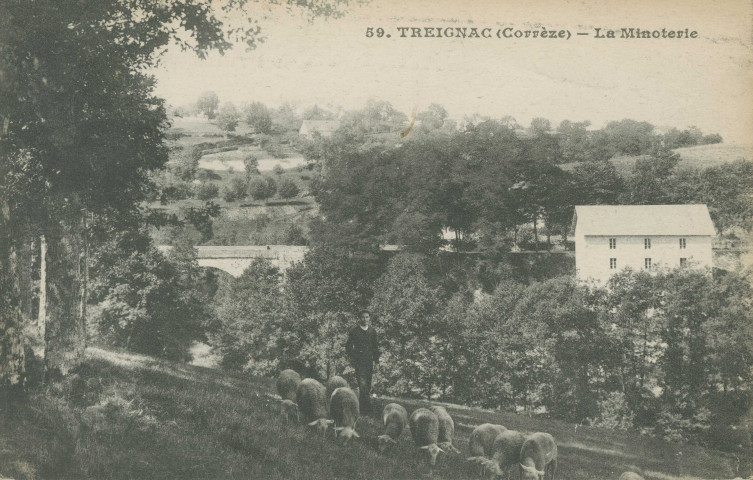 Treignac : "59. Treignac (Corrèze) - La minoterie".