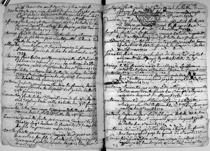 Répertoire chronologique : 1720-1760