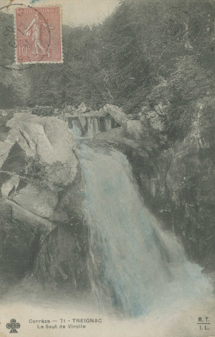 Saint-Hilaire-les-Courbes : "Corrèze - 71 - Treignac - Le saut de Virolle".