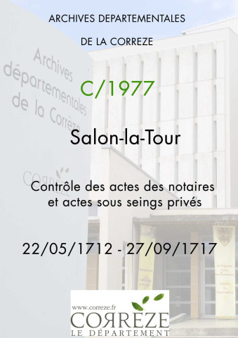 22 mai 1712-septembre 1717