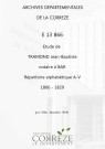 Répertoire alphabétique : A-V