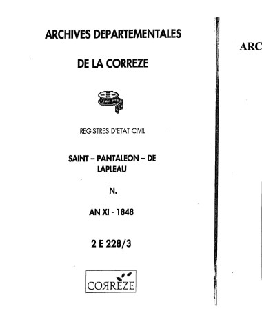 Naissances (1803-1848)