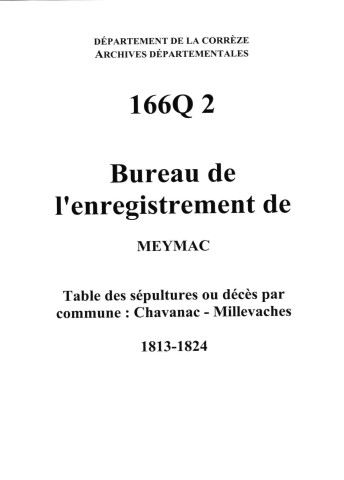 Communes de Chavanac, Millevaches