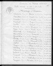 Tables décennales des mariages (1943-1952)