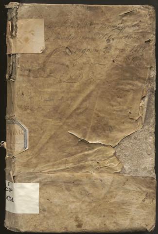 Délibérations du conseil municipal. 14 février 1790-13 mai 1812