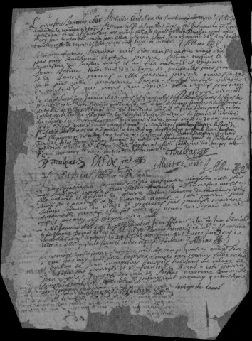 Baptêmes, mariages, sépultures (1686-1715)