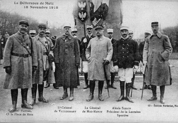 La délivrance de metz, 18 novembre 1918. Arch. dép. Moselle, 8Fi/463/988.