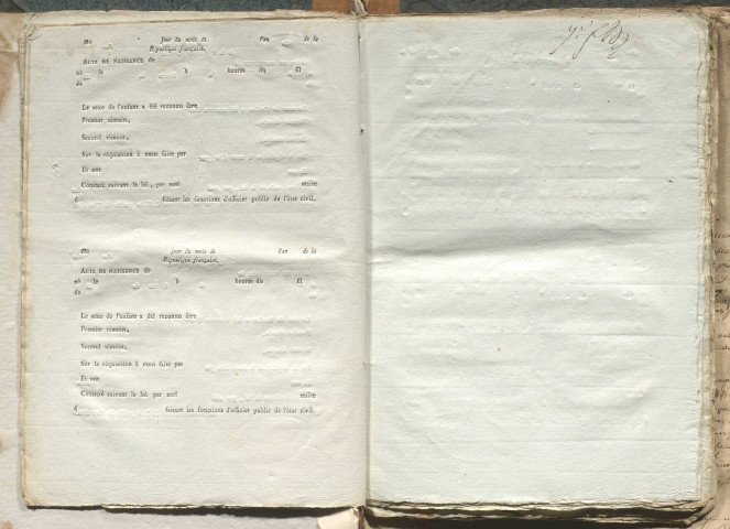 Naissances, mariages, décès (1803-1812)