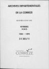 Naissances, mariages, décès (1883-1892)
