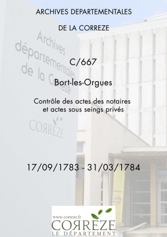 17 septembre 1783-31 mars 1784