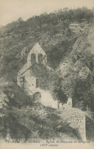 Gimel : "Corrèze - 7 - Gimel - Eglise St-Etienne-de-Braguse (XIIe. siècle)".