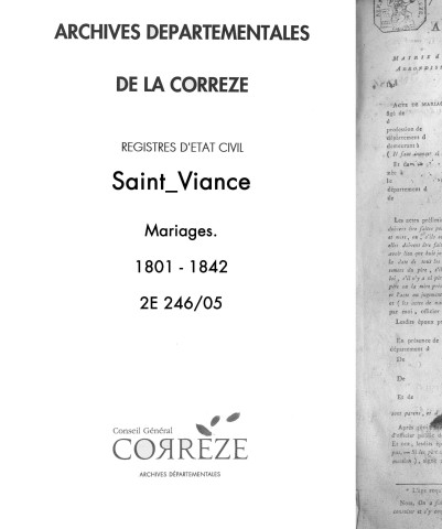 Mariages (1801-1842)