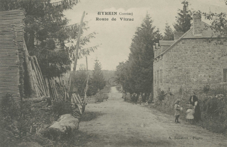 Eyrein : " Eyrein Corrèze) - Route de Vitrac".