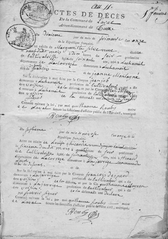 Décès (1803-1821)