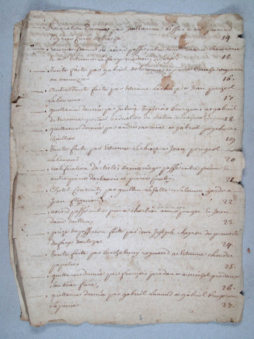 Répertoire chronologique : 1722-1734