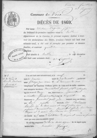 Décès (1869-1881)