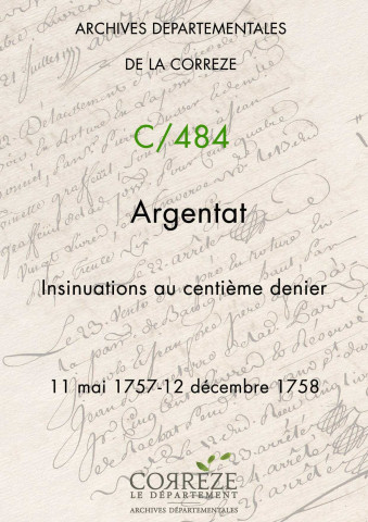 11 mai 1757-12 décembre 1758