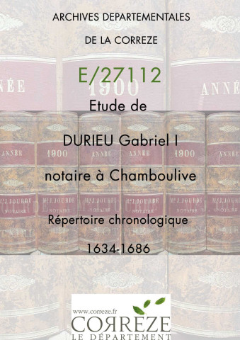 Répertoire : 1634-1686
