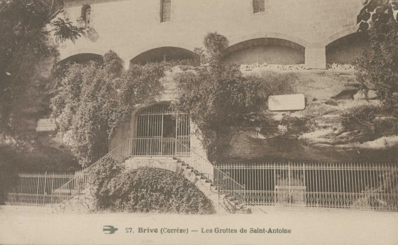 Brive-la-Gaillarde : "27. Brive (Corrèze) - Les grottes de Saint-Antoine".