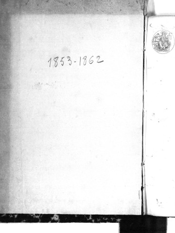 Naissances, mariages, décès (1853-1862)
