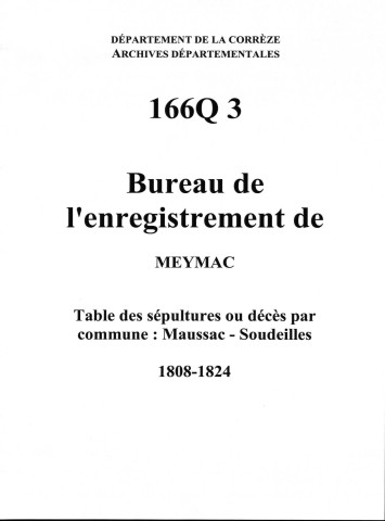 Communes de Maussac, Soudeilles