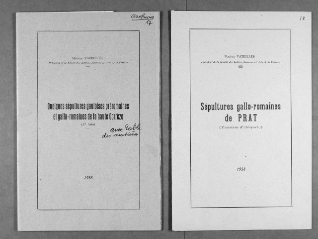 Articles, fascicules.