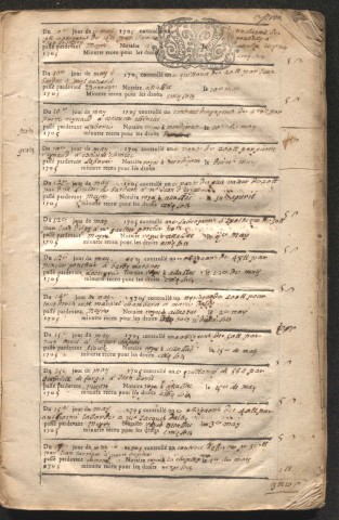 10 mai 1705-26 février 1708
