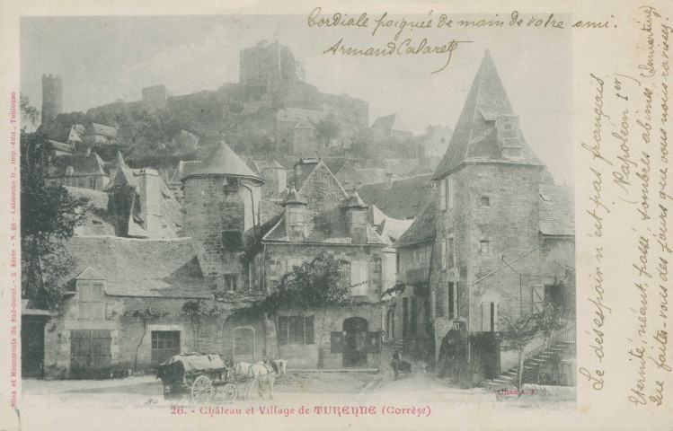 Turenne : "Sites et monuments du Sud-Ouest. - 5e série - N°26 - Château et village de Turenne (Corrèze)".